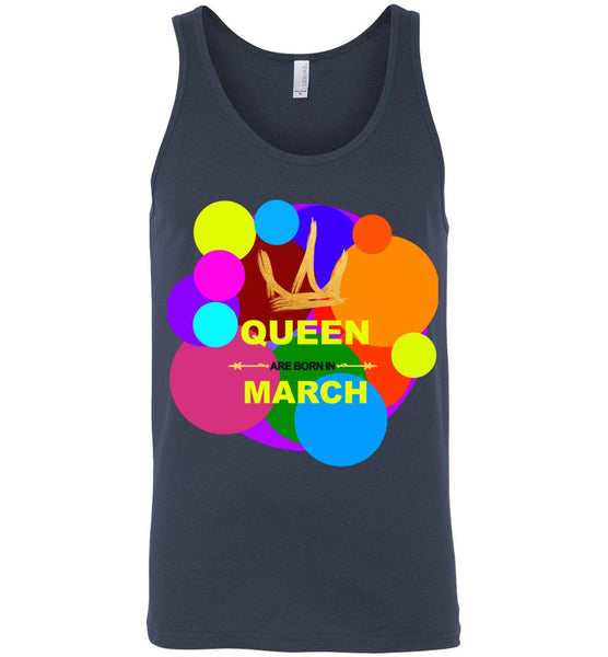 Queen Are Born In March Birthday Tank